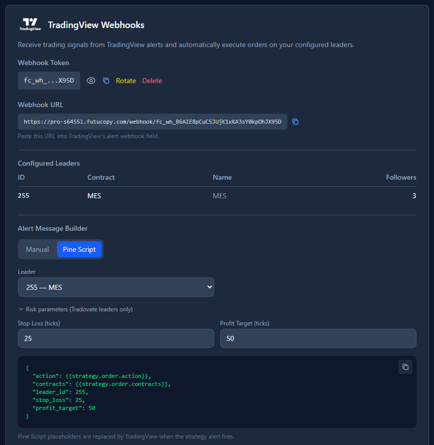 TradingView Webhooks